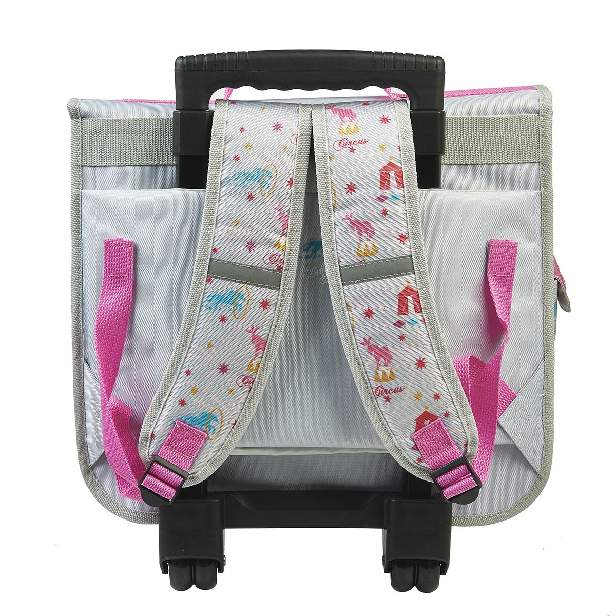 BELLA SARA Cartable à roulettes CP/CE1 gris cheval BELLA SARA CIRCUS