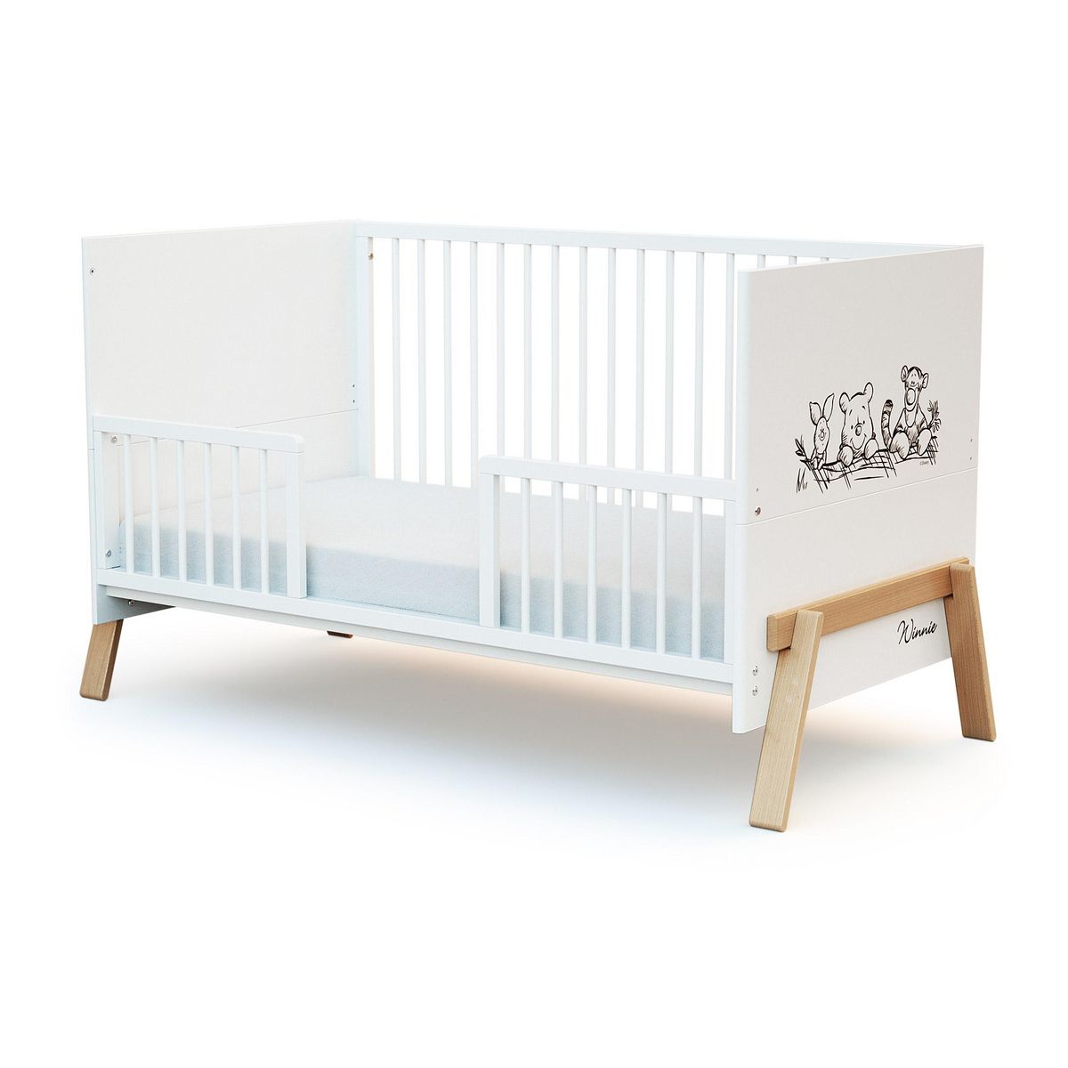 AT4 Barrière de lit bébé FESTIVE en bois