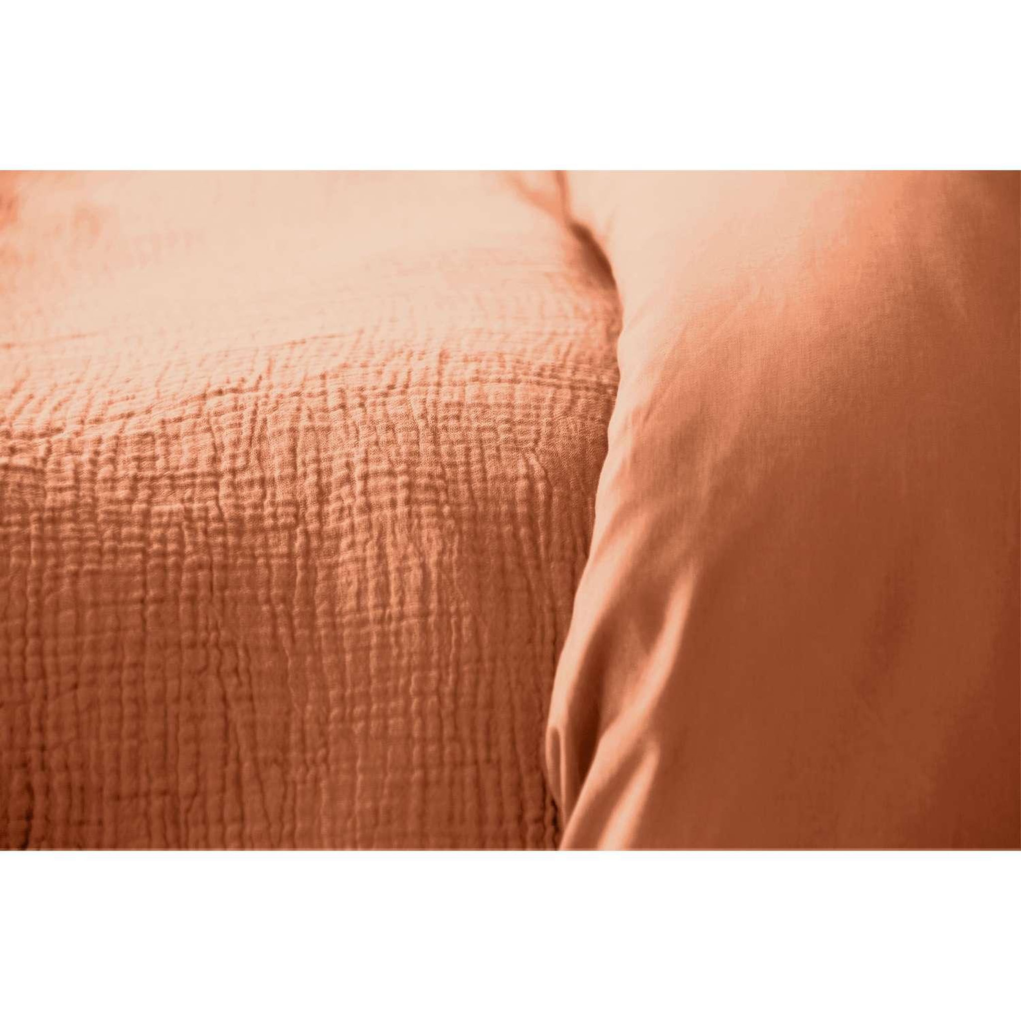 Voir la diapositive 4 : COTE DECO Parure de lit - Double gaze de coton