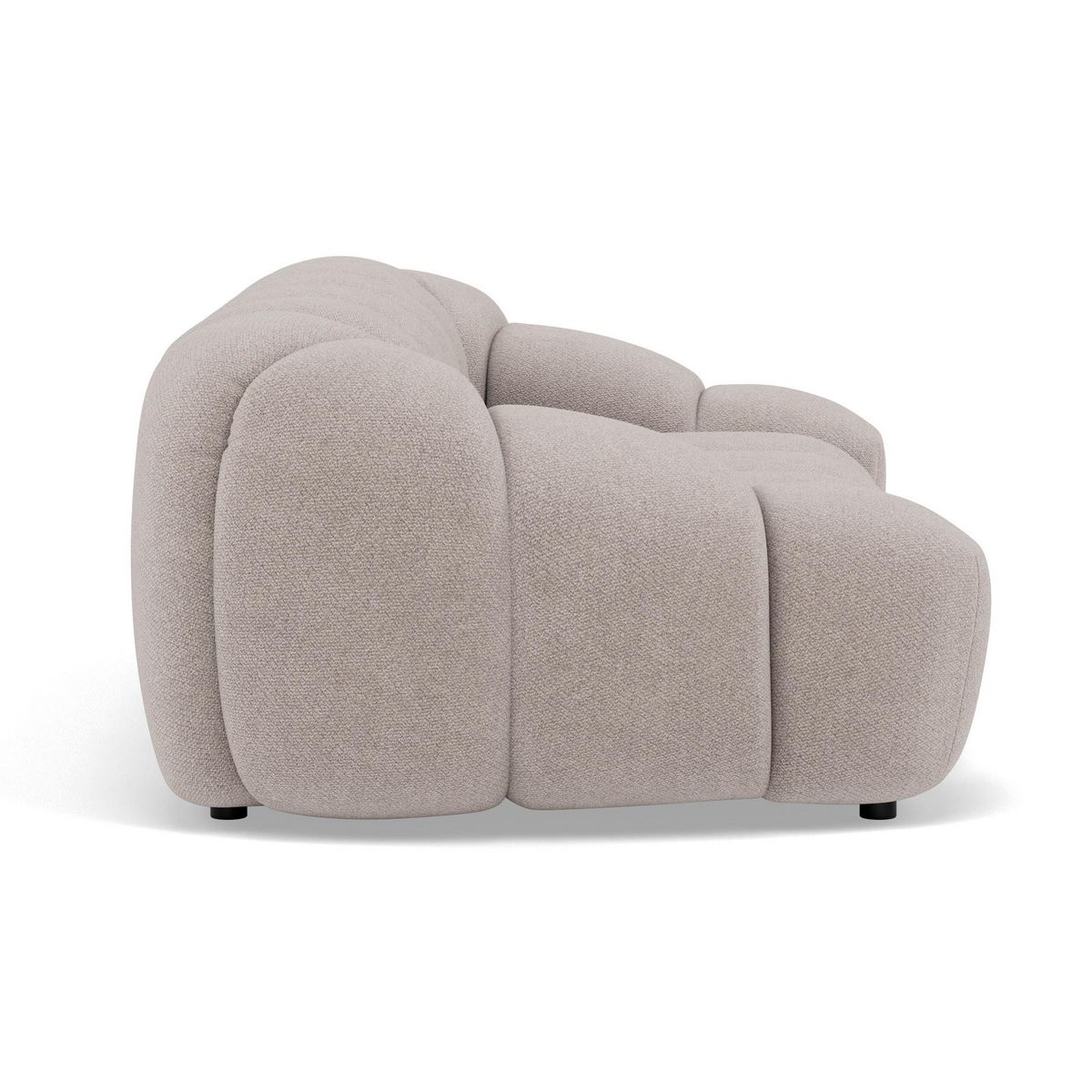 LISA DESIGN Ava - canapé 3 places en velours texturé