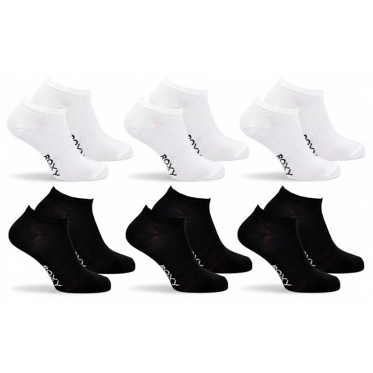 ROXY ROXY Lot Chaussettes Courtes Sneaker– Pack de 6 Paires