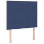 Voir la diapositive 2 : VIDAXL Tetes de lit 2 pcs Bleu 100x5x78/88 cm Tissu