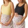 Voir la diapositive 1 : MAMALICIOUS Débardeur D'allaitement Jaune/ Femme  amalicious Kerrie