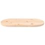 Voir la diapositive 3 : VIDAXL Dessus de table 60x30x2,5 cm bois de pin massif ovale