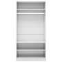Voir la diapositive 5 : VIDAXL Garde-robe Blanc brillant 100x50x200 cm Bois d'ingenierie