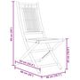 Voir la diapositive 6 : VIDAXL Chaises pliables de jardin lot de 2 46x66x99 cm bambou