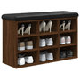 Voir la diapositive 4 : VIDAXL Banc a chaussures chene marron 82x32x50 cm Bois d'ingenierie