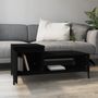 Voir la diapositive 3 : VIDAXL Table basse Noir 100x50x45 cm Bois d'ingenierie