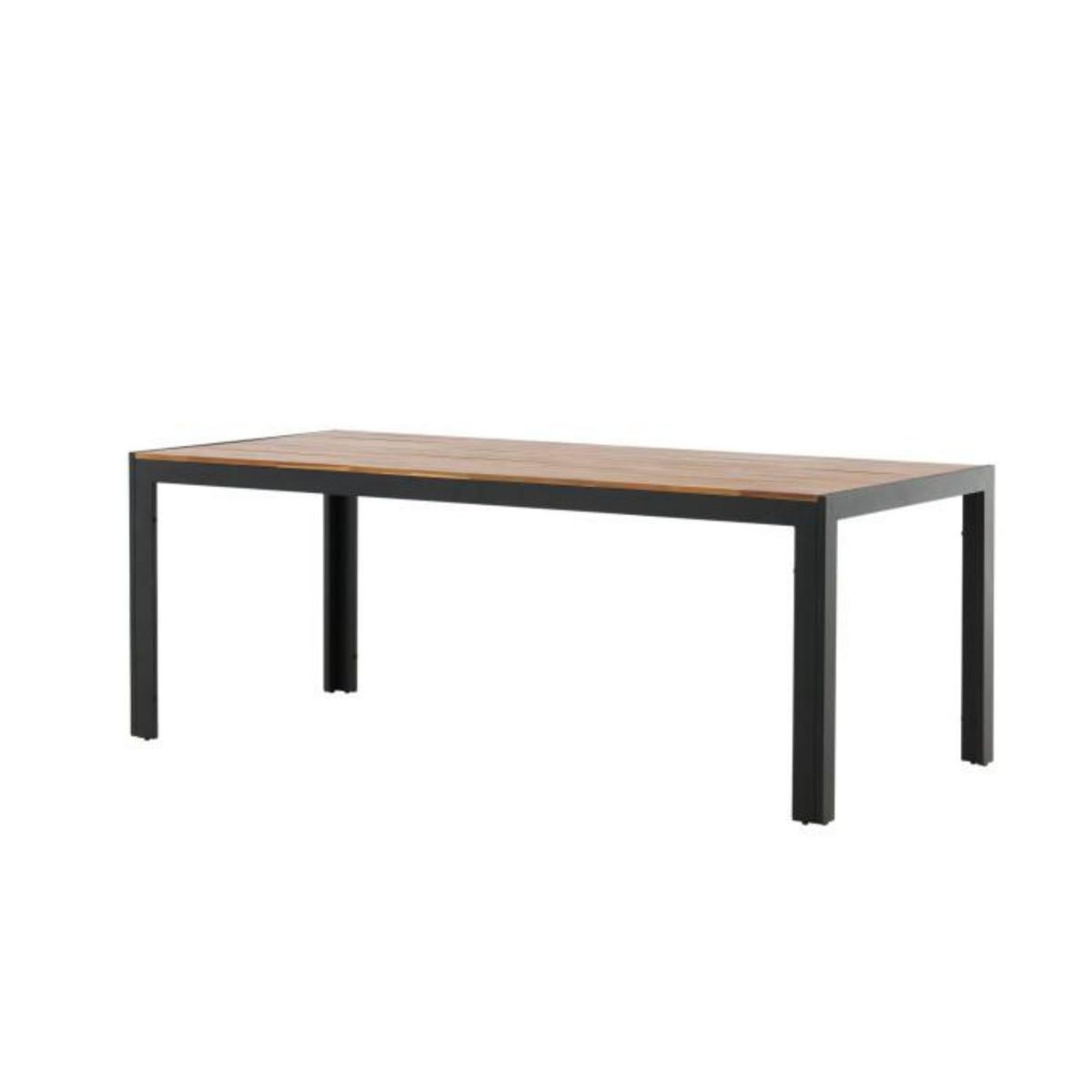 Paris Prix Table de Jardin en Bois  Acacia  205cm Naturel & Noir