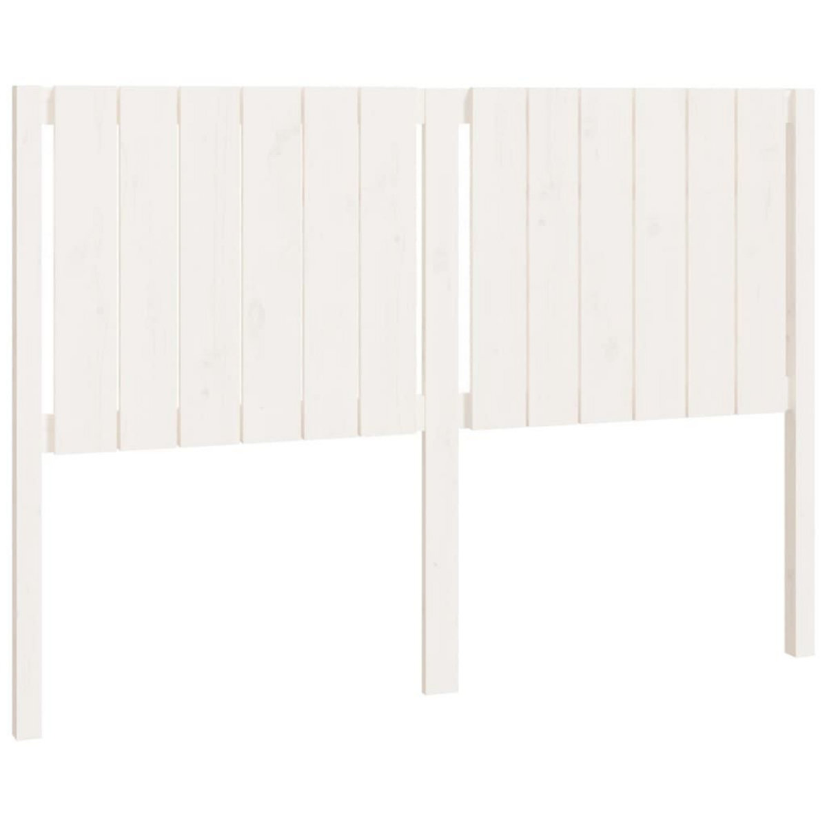 VIDAXL Tete de lit blanc 145,5x4x100 cm bois massif de pin