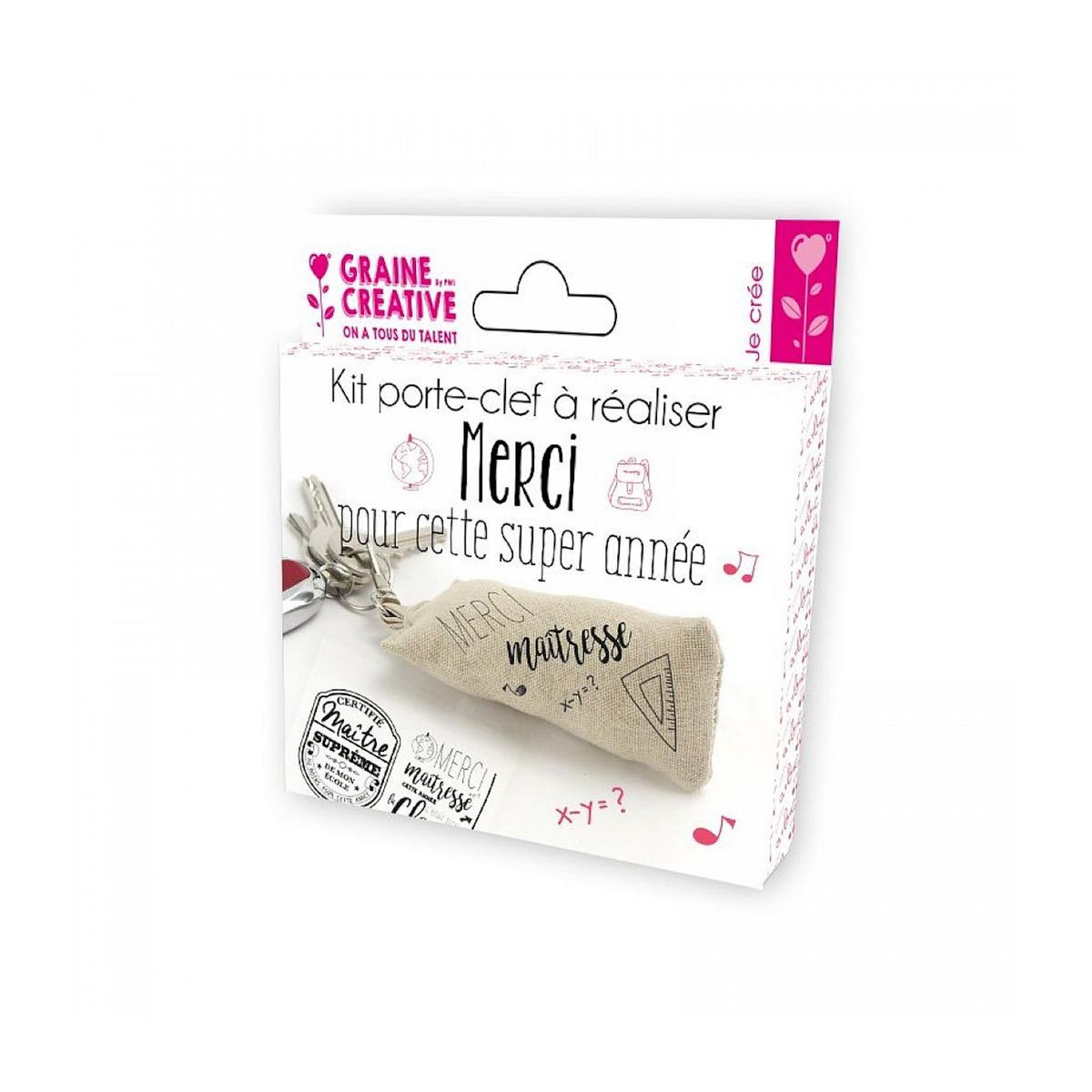 Graine créative Kit Porte Cles Maitre /Maitresse
