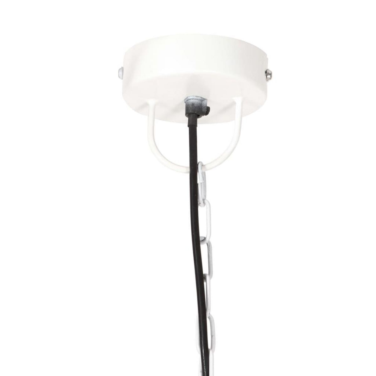 VIDAXL Lampe suspendue 25 W Blanc Rond 48 cm E27