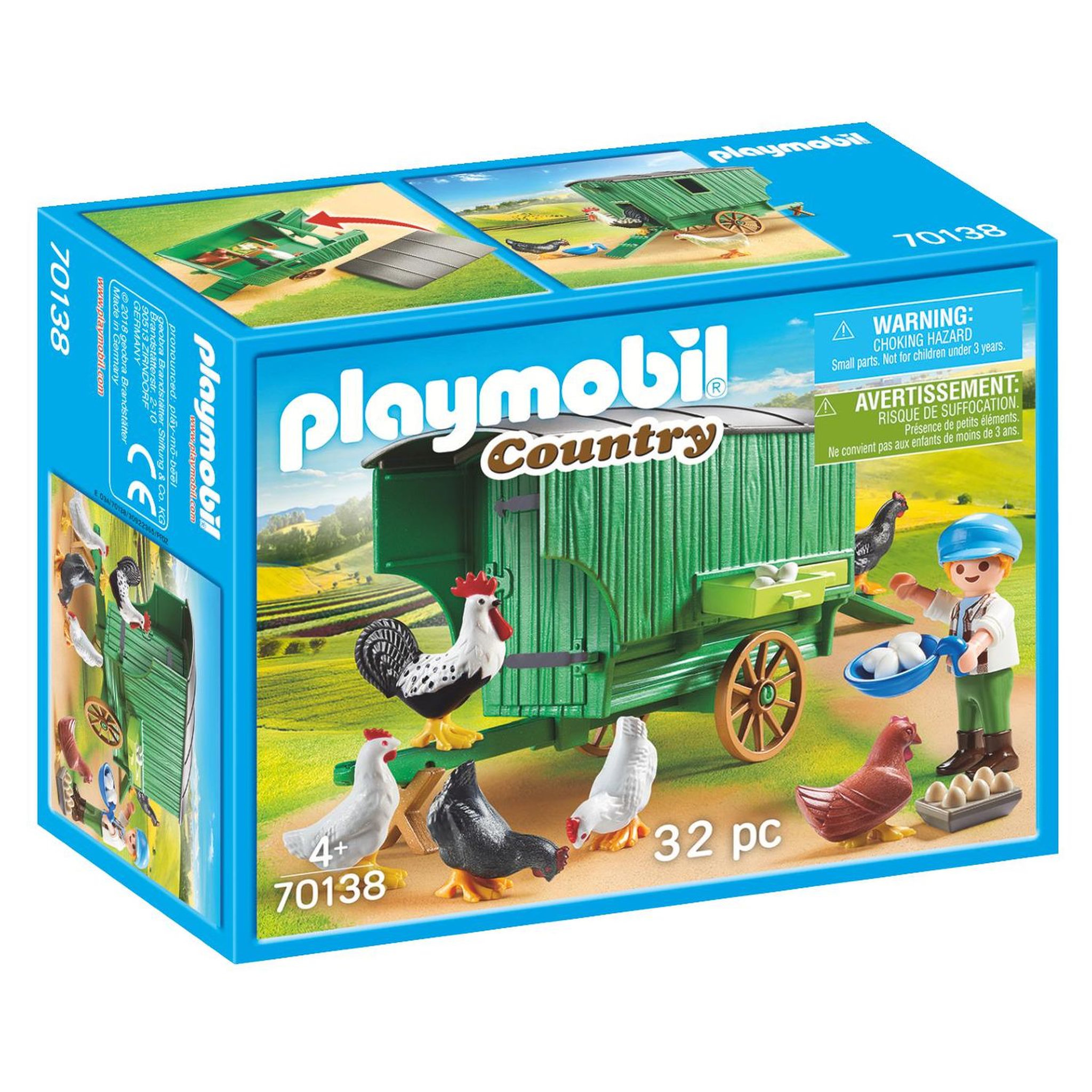 Voir la diapositive 1 : PLAYMOBIL 70138 - Country - Enfant et poulailler