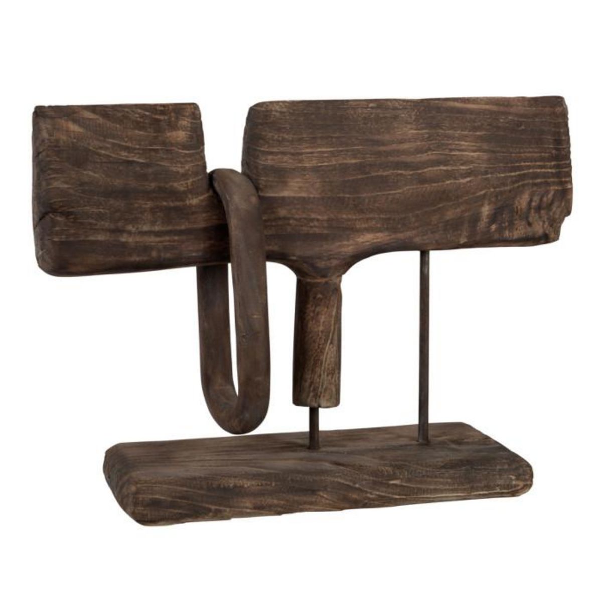 Paris Prix Objet Déco en Bois  Saule  58cm Marron