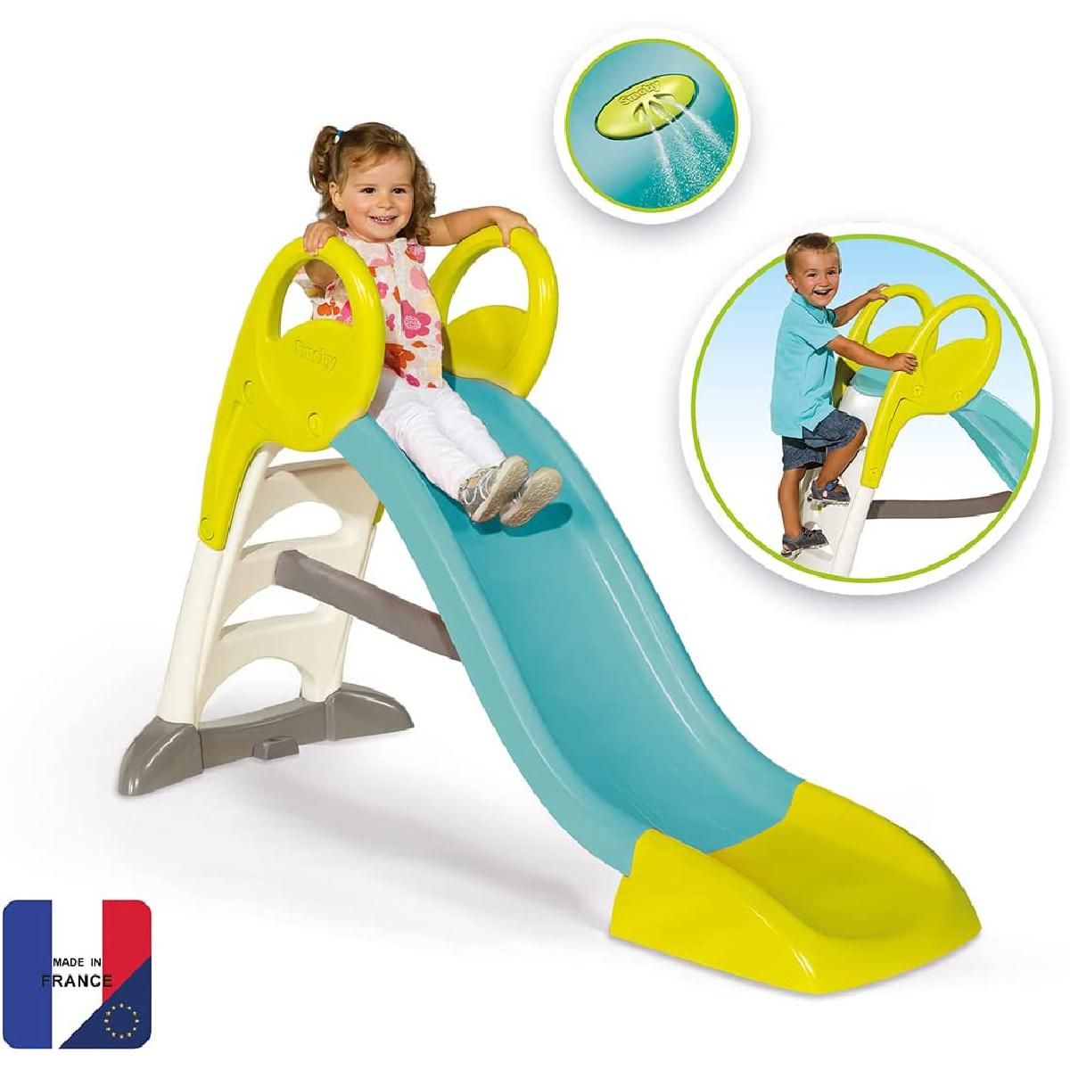 SMOBY Toboggan GM Bleu Et Vert Citron