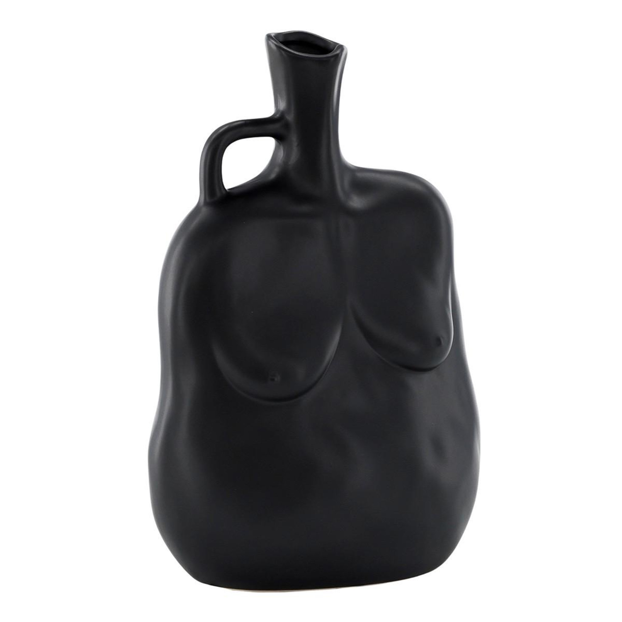 Paris Prix Vase buste en céramique  conta  25cm noir