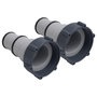 Voir la diapositive 1 : VIDAXL Adaptateurs de tuyau de piscine 2 pcs Plastique
