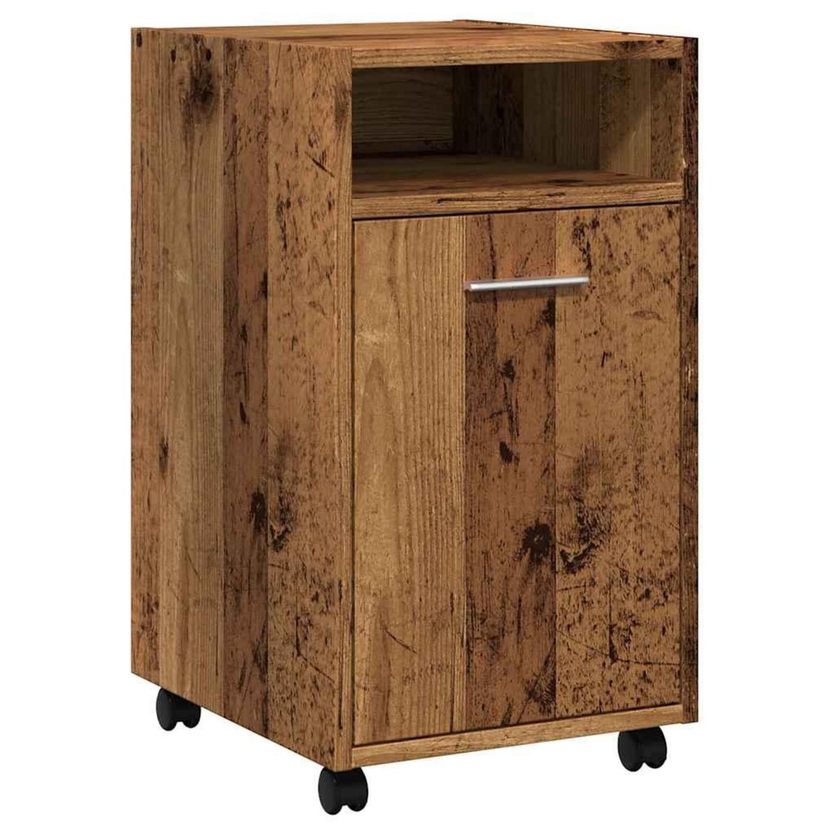 VIDAXL Armoire avec roues vieux bois 33x38x60 cm bois d'ingenierie