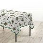 Voir la diapositive 4 : Douceur d'Intérieur Nappe rectangulaire antitache et infroissable Flore d'hiver - 150 x 240 cm - Blanc et vert