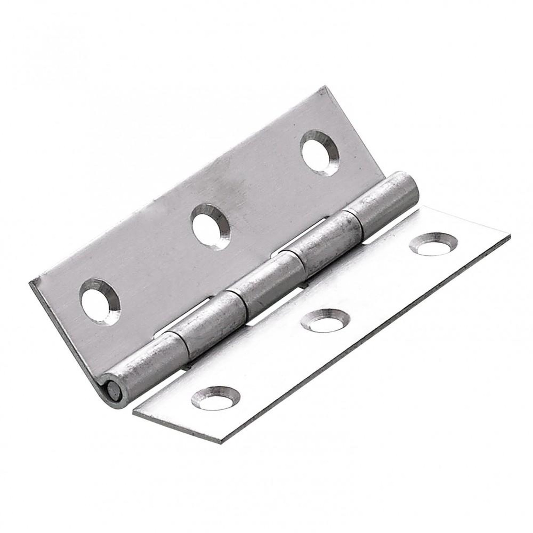 CENTRALE BRICO Charnière universelle inox pour meuble, L.80 x l.45 mm