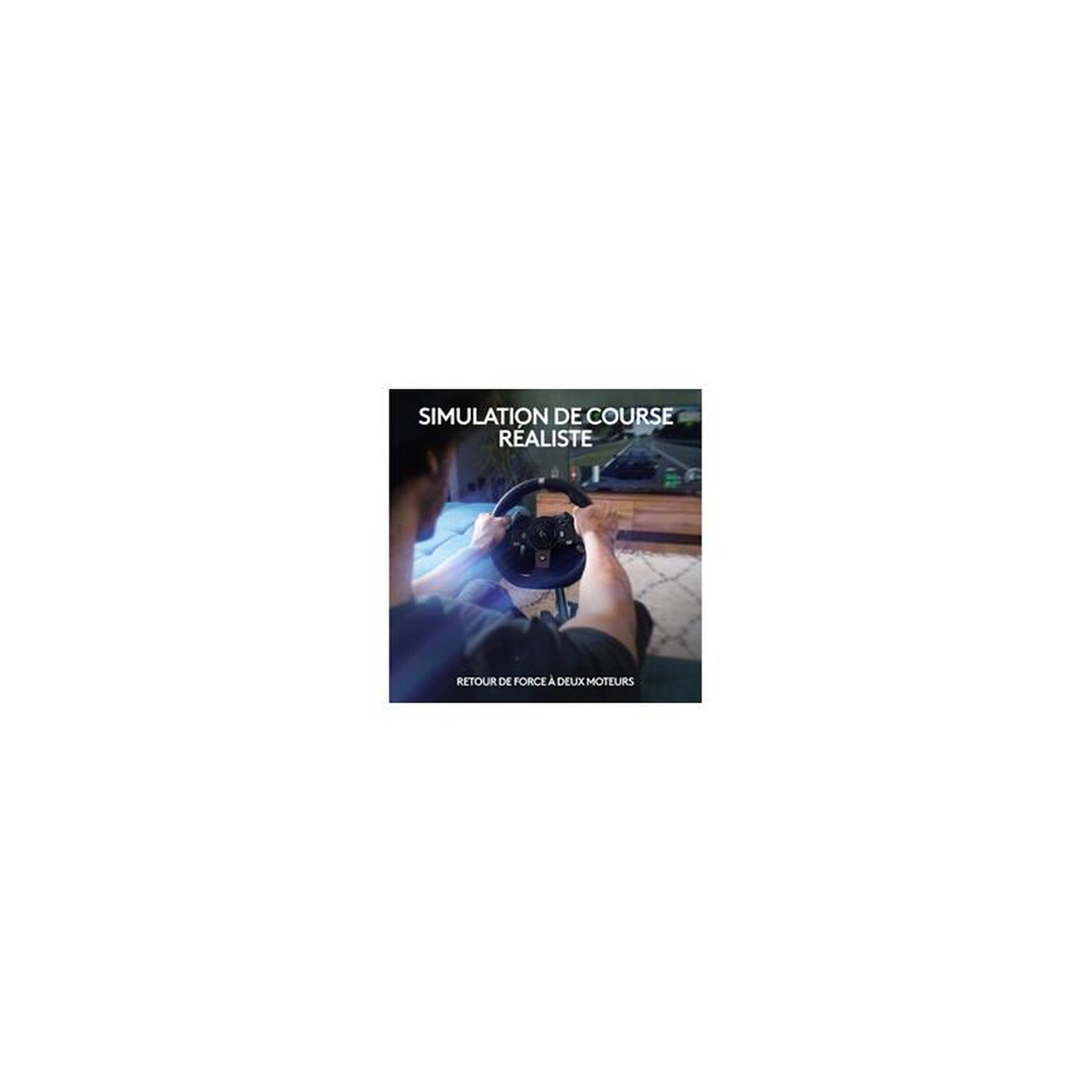 Logitech Volant gaming Logitech G920 Driving Force volant de course et pedales, retour de force realiste pour Xbox, PC et Mac