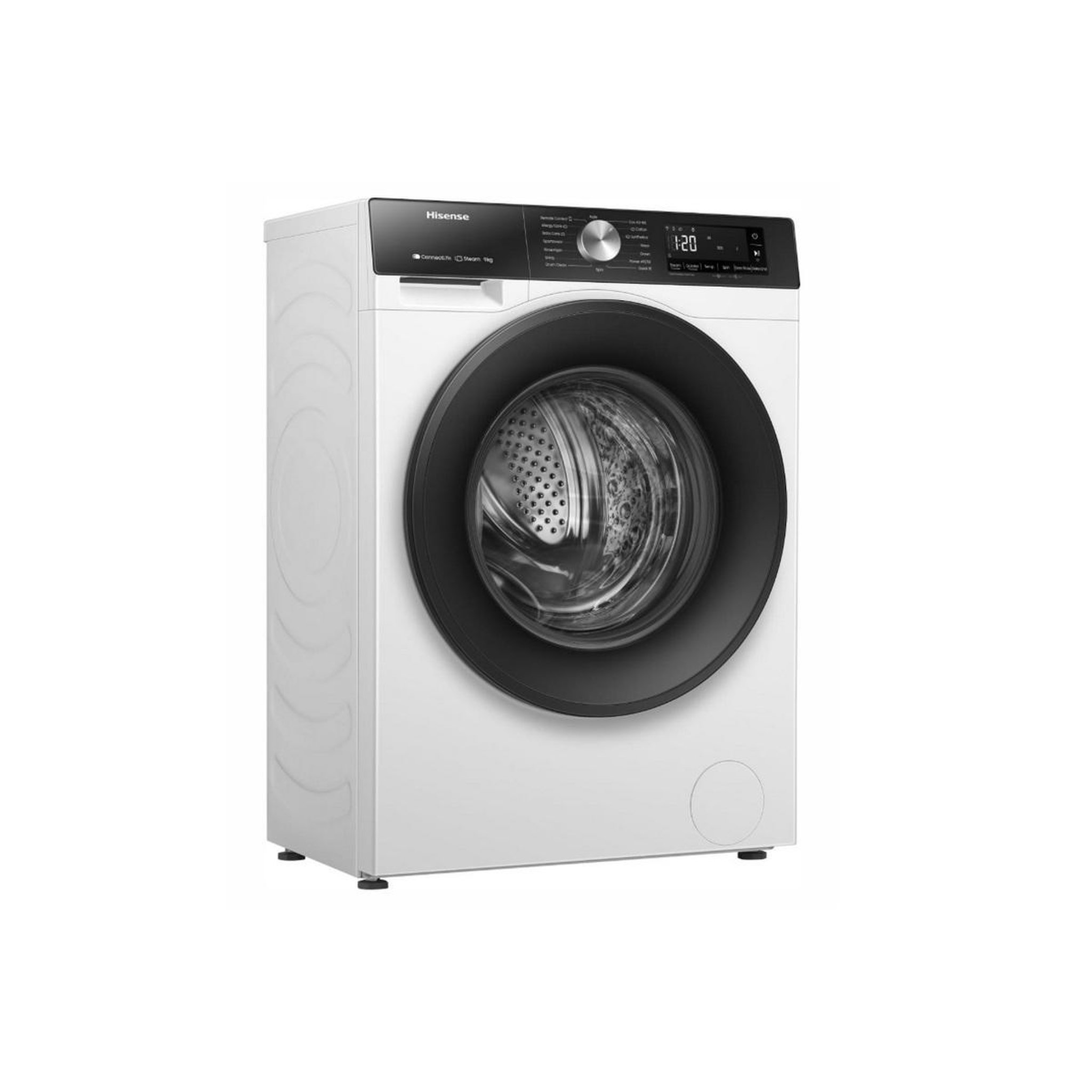 Voir la diapositive 3 : Hisense Lave-linge frontal 9kg 1400 tours/min blanc - wf3s9043bw3