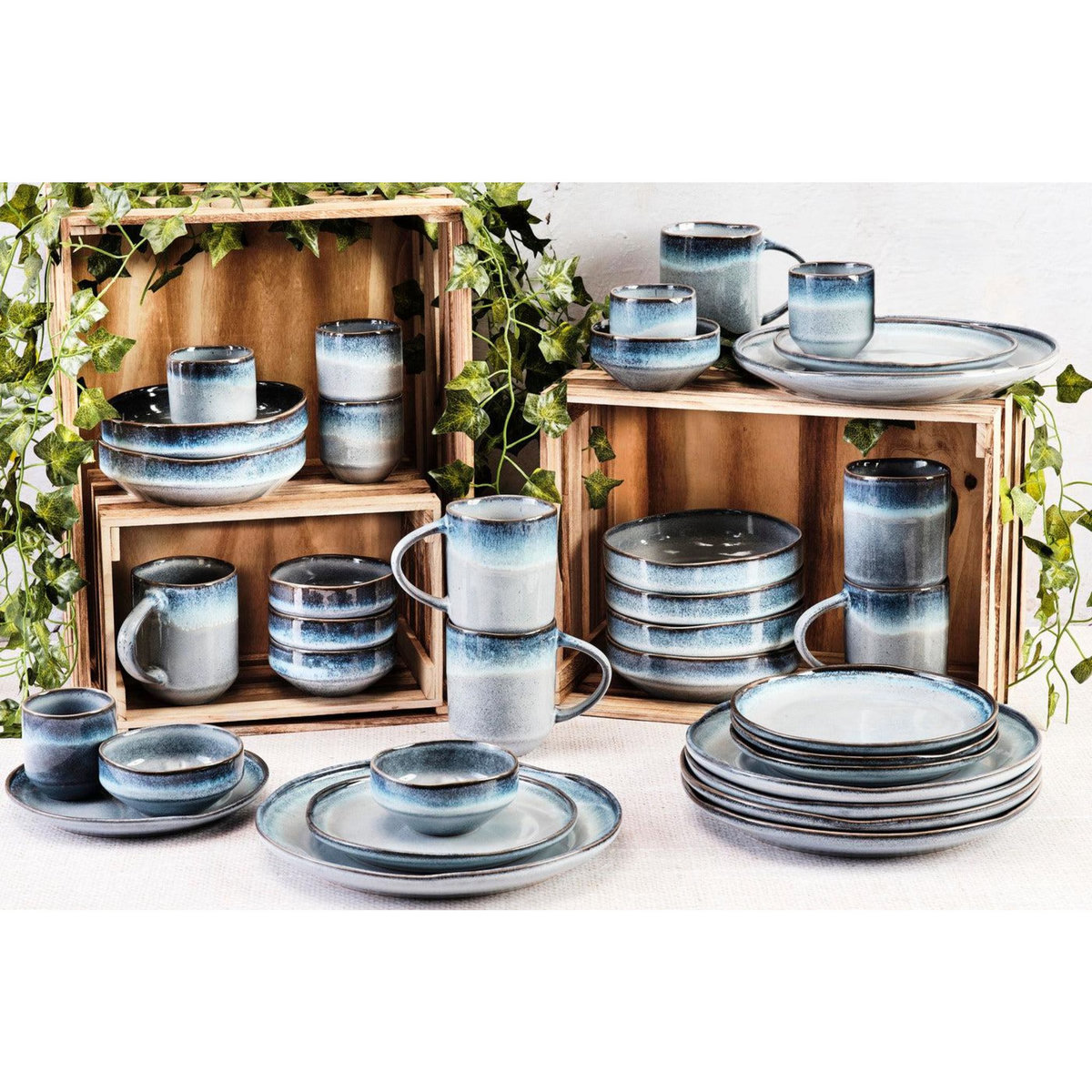 BJORN Service Complet GENESIS - 36 pièces - Mer