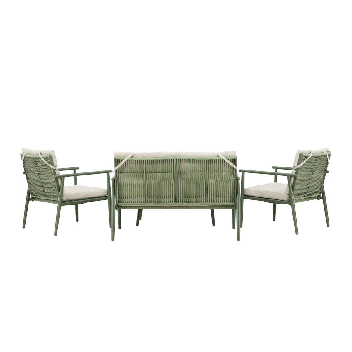 Paris Prix Salon de Jardin 4 Places  Mazzaro  120cm Vert