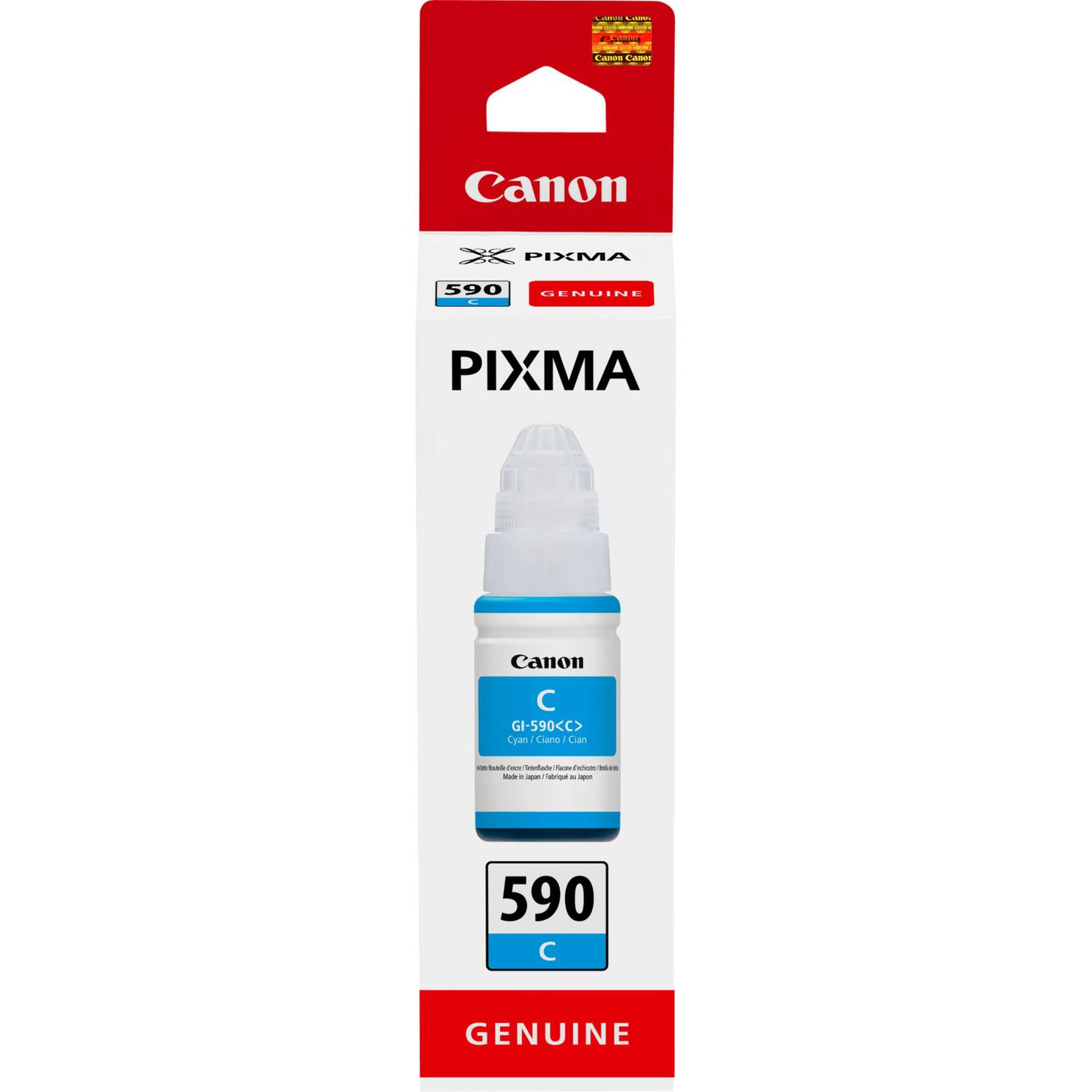 Voir la diapositive 2 : Canon Cartouche d'encre bouteille d'encre gi-490 cyan pixma série g - 0665c001