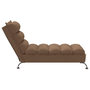 Voir la diapositive 5 : VIDAXL Chaise longue avec coussins marron tissu