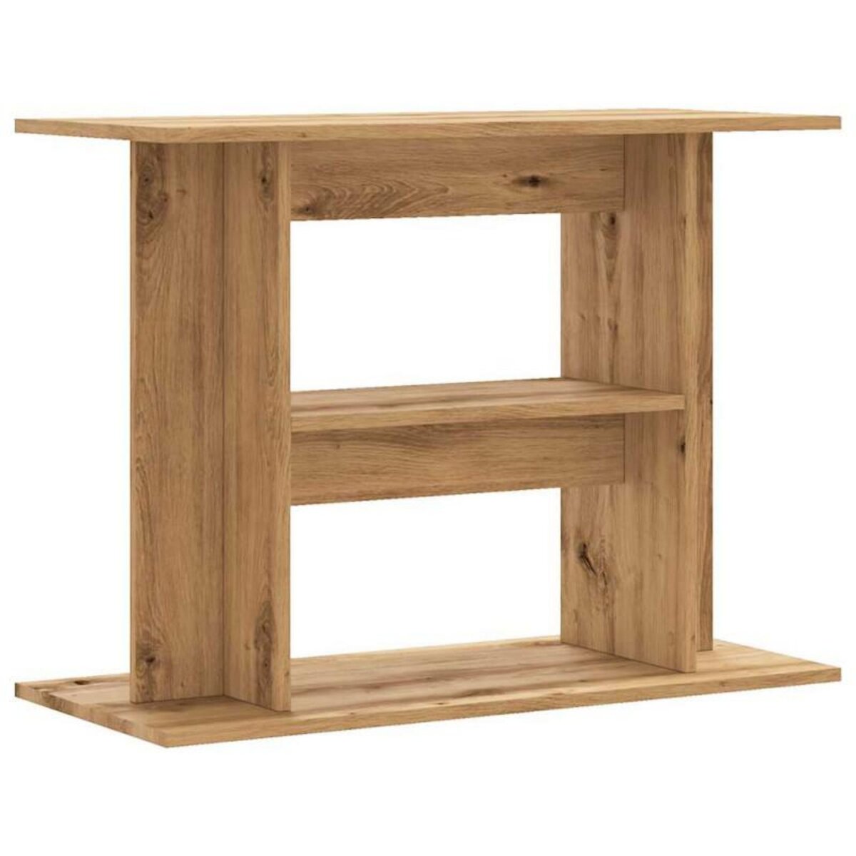 VIDAXL Support d aquarium chêne artisanal 80x35x60 cm bois ingénierie