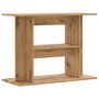 Voir la diapositive 6 : VIDAXL Support d aquarium chêne artisanal 80x35x60 cm bois ingénierie