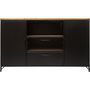 Voir la diapositive 3 : ATMOSPHERA Buffet 2 Portes & 2 Niveaux  Cierna  140cm Noir