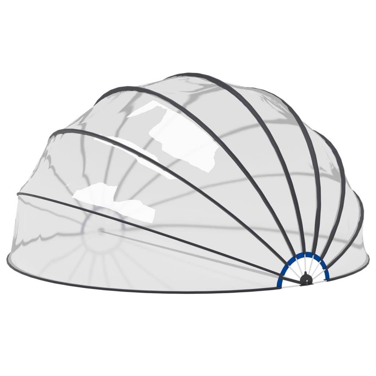 VIDAXL Dome de piscine 559x275 cm