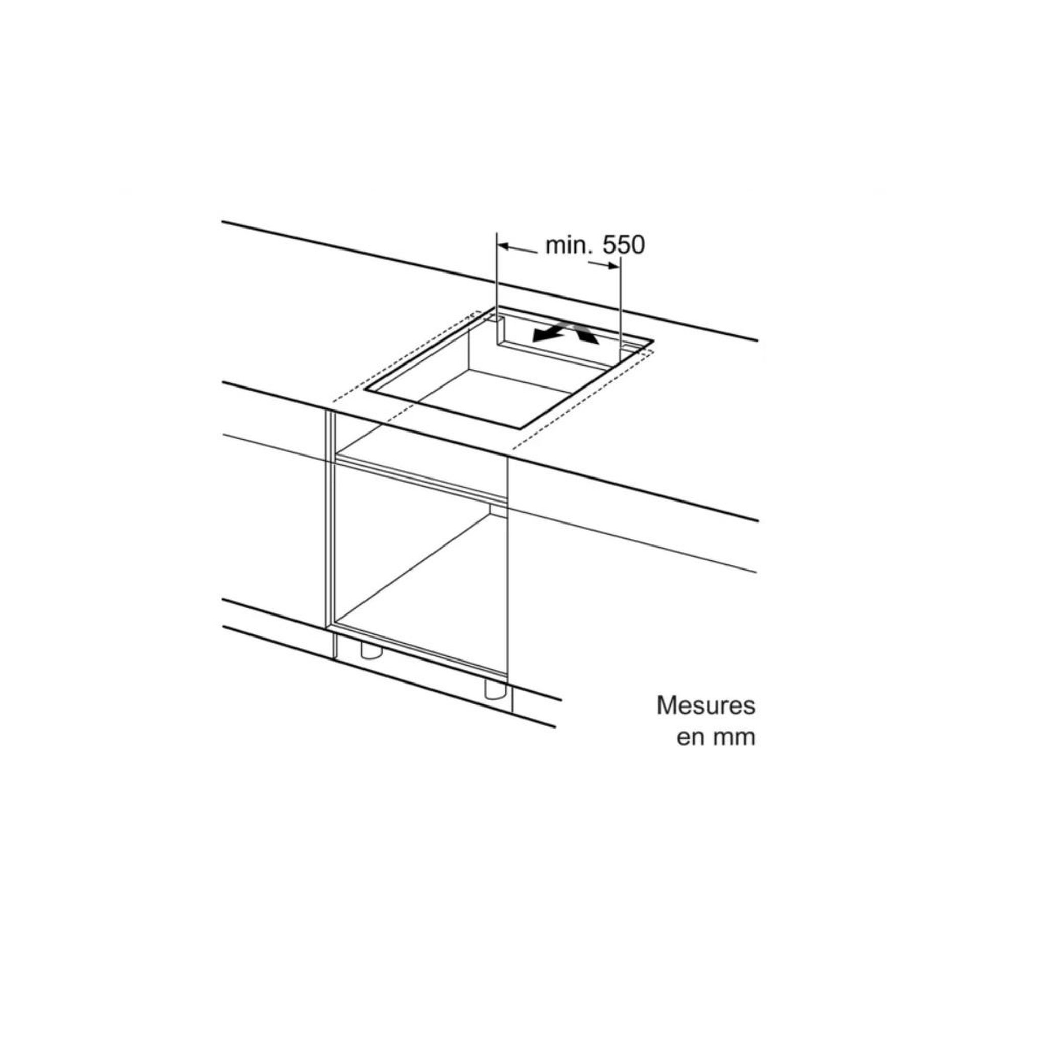 Voir la diapositive 4 : Siemens Table de cuisson induction 60cm 4 foyers 6900w noir - ED651HSB1E
