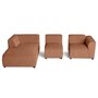 Voir la diapositive 3 : LISA DESIGN Suaro - canapé modulable d'angle gauche 4 places en tissu texturé