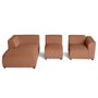 Voir la diapositive 3 : LISA DESIGN Suaro - canapé modulable d'angle gauche 4 places en tissu texturé