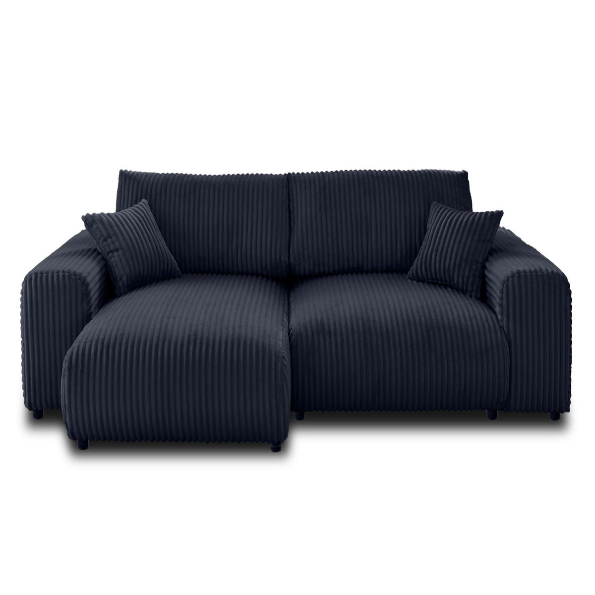 LISA DESIGN Garance - canapé d'angle réversible - 4 places - en velours côtelé grosses côtes