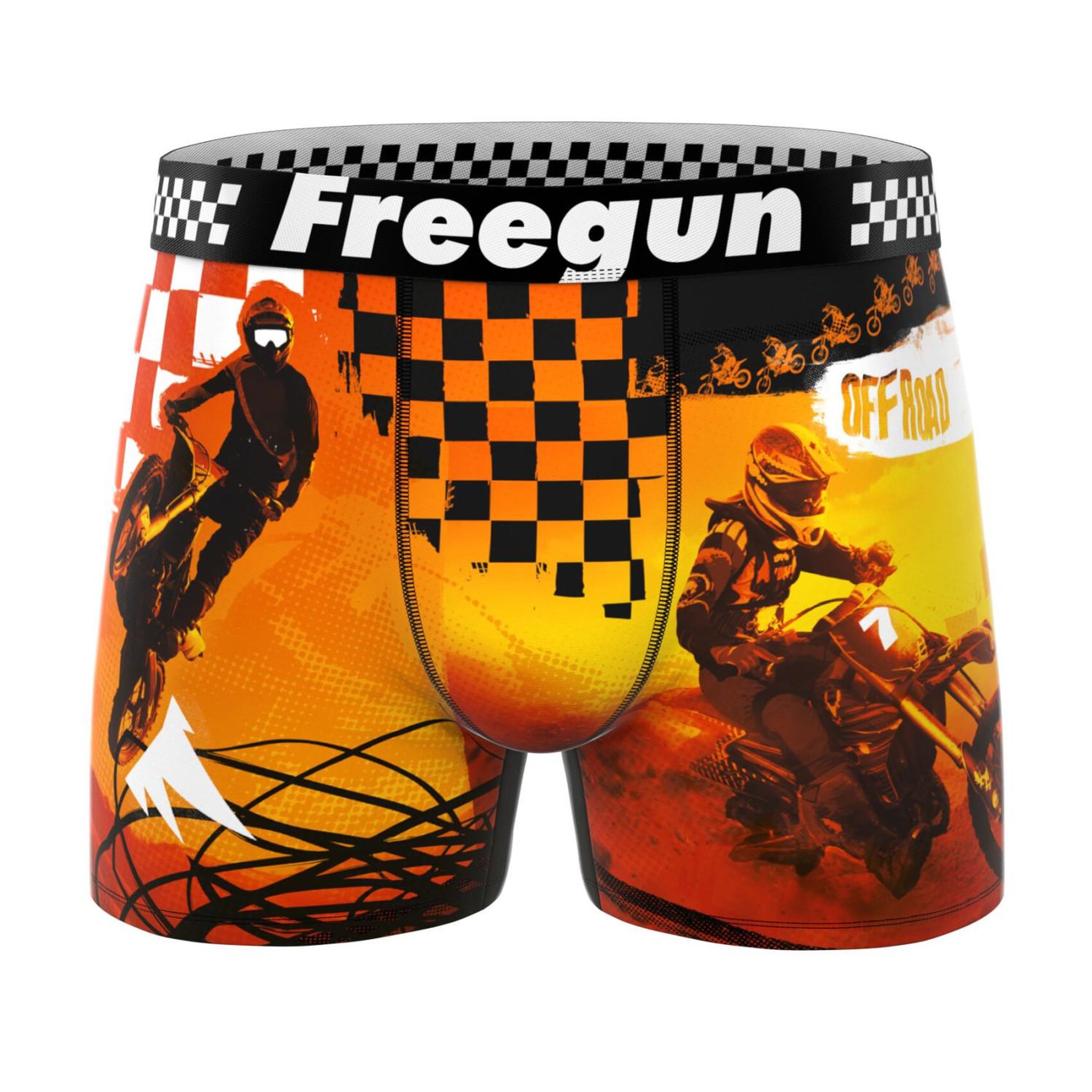 Voir la diapositive 6 : FREEGUN Lot de 4 boxers enfant summer sport