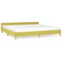 Voir la diapositive 2 : VIDAXL Cadre de lit sans matelas vert 200x200 cm tissu