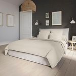 DODO Housse de couette Influence Percale Coquille. Coloris disponibles : Beige