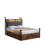 MERAX Lit coffre. Coloris disponibles : Noir