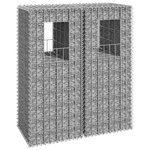 VIDAXL Poteaux a panier de gabion 2 pcs 40x40x100 cm Fer