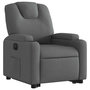 Voir la diapositive 4 : VIDAXL Fauteuil inclinable electrique gris fonce tissu