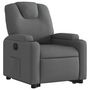 Voir la diapositive 4 : VIDAXL Fauteuil inclinable electrique gris fonce tissu