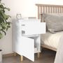 Voir la diapositive 3 : VIDAXL Table de chevet blanc 40x35x70 cm