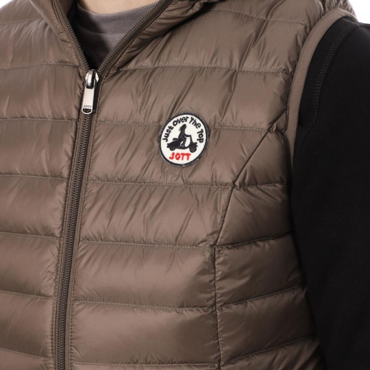 JUSTOVERTHETOPJOTT Doudoune Sans Manche Taupe Femme Jott Mali NOOS