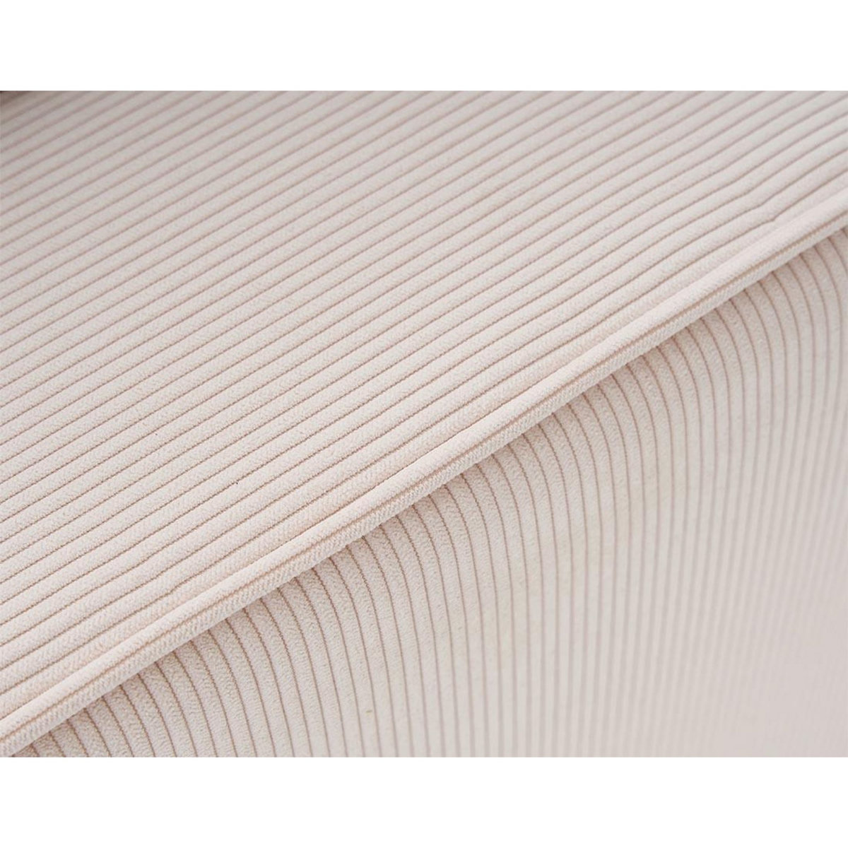 LISA DESIGN Albane - fauteuil en velours côtelé pieds bois foncé