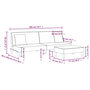 Voir la diapositive 6 : VIDAXL Canape-lit a 2 places et oreillers et repose-pied noir tissu