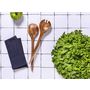 Voir la diapositive 2 : BJORN Couverts à salade en bois d'acacia ROLF